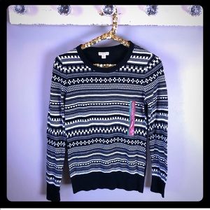 NEW Target women’s Merona Fair Isle sweater top